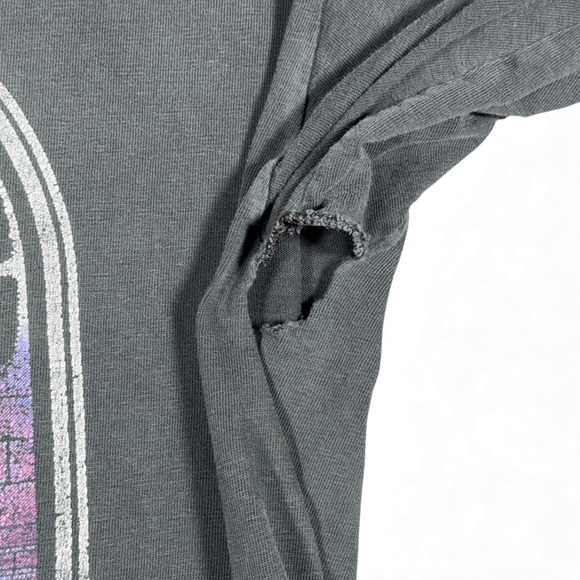 Vintage Grateful Dead Shirt Adult LARGE Black Skull Rose Walking Skeleton 90s - Picture 10 of 14